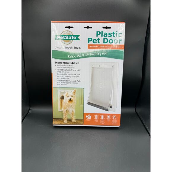 PetSafe Plastic Pet Door – Medium, For Dogs & Cats up to 40 lbs - Picture 9 of 9
